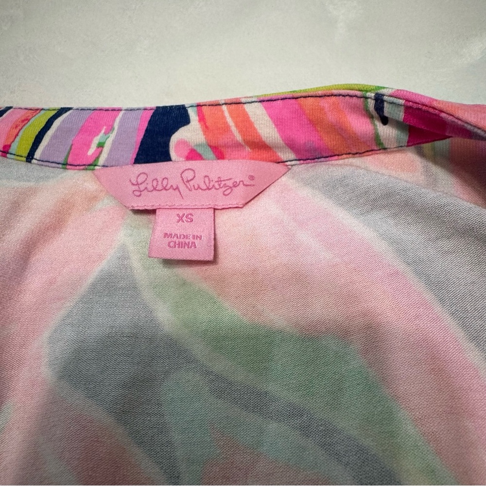 Lilly Pulitzer Tiki Wrap Romper in Banana Flambé - Picture 2 of 3